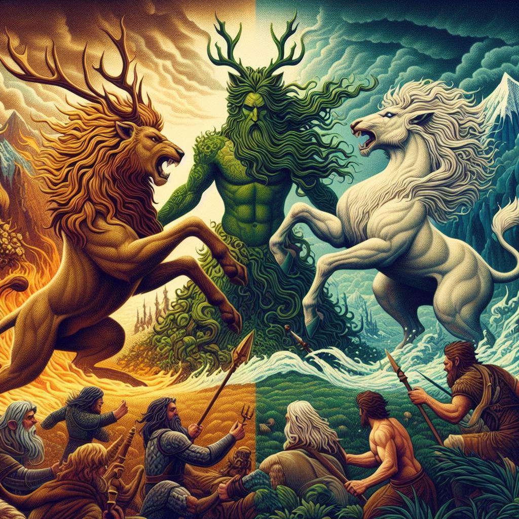 Lions, and Green Men, and White Stags???