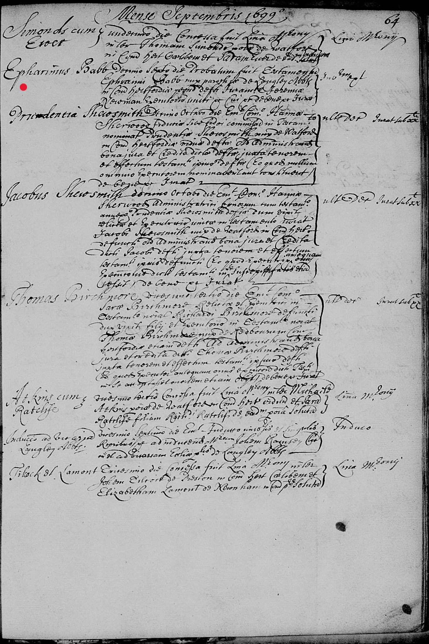 A Voice from the Threshold of Death”: The 1699 Nuncupative Will of Ephraim Babb