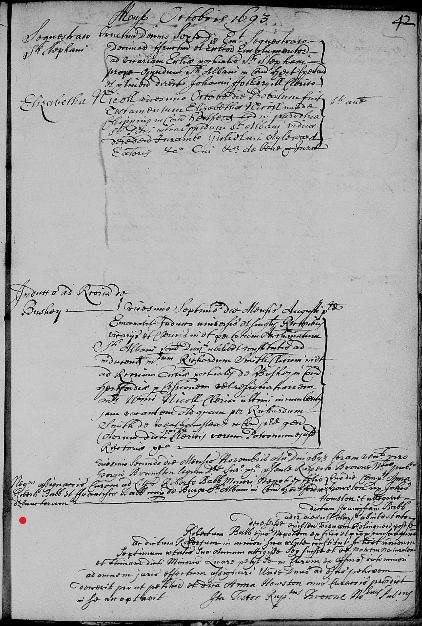 A Rector, a Widow, and a Minor – Untangling the Babb Family’s 1693 Ecclesiastical Trail